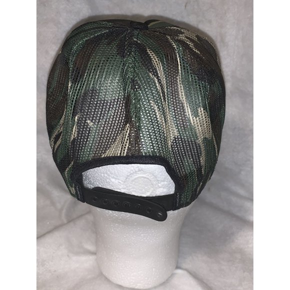 Vintage Challenger Cap PATCH Dean Saf T Bilt Tires Mesh Snapback CAMOUFLAGE USA - Picture 4 of 8